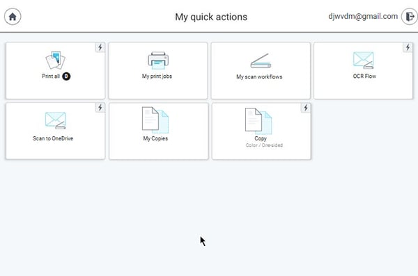 SAFEQ Cloud 3.48 - Release Graphic - Quick Actions on Xerox Embedded